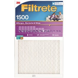 Pleated Furnace Filter, Ultra Allergen Reduction, 3-Month, Purple, 14x14x1-In.