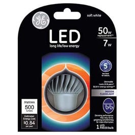 LED Flood Light Bulb, Soft White, 500 Lumens, 7-Watts