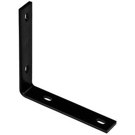 Corner Brace, Black Steel, 8.25-In.