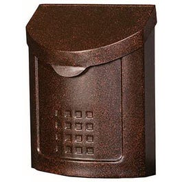 Lockhart City Mailbox, Locking, Aged Copper Steel, 14.2 x 11.1 x 5.5-In.