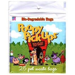 Pet Waste Pick-Up Bags, Biodegradable, 25-Ct.