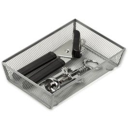 Drawer Organizer, Steel Mesh, 9 x 6 x 2-In.