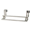 Double Towel Bar, Over The Cabinet/Drawer, Brushed Nickel, 11-In.