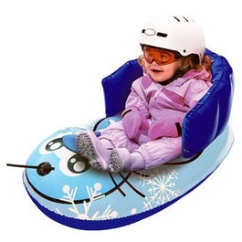 Kids' Pull Sled, Inflatable, Blue Seal, 33-In.