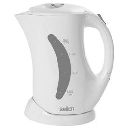 Electric Tea Kettle, Jug, White, 1.7-Qts.