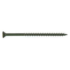 Deck Plus Ceramic Wood & Deck Screws, Green, #10 x 3.5-In., 1-Lb.