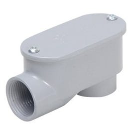 Conduit Fitting, Rigid Service Entrance Elbow, Die-Cast Aluminum, 1-In.