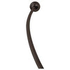 Never Rust Curved Shower Rod, Tension, Bronze Finish, 50 to 72-In.