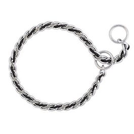 Dog Collar, Terrain Chain, Gray & Black, 24-In.