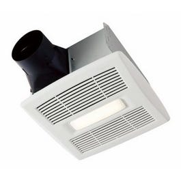 LED Bath Fan & Light, Single Speed, .8 Sones, 80 CFM