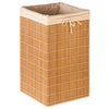 Bamboo Hamper With Washable Canvas Liner, 14 x 14 x 25-In.