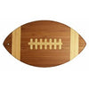 Football Cutting Board, Bamboo, 14 x 8.5 x 3/4-In.