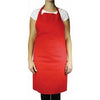 Chef's Apron, Crimson Red Herringbone, 100% Cotton