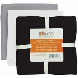 Flour Sack Towels, Chalkboard Cotton, 24 x 36-In., 3-Pk.