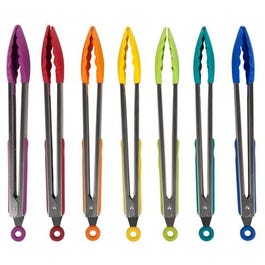 Kitchen Tongs, Silicone, Large, Assorted Colors