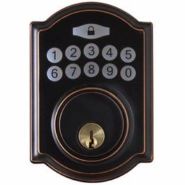 Castle Electronic Deadbolt, Aged Bronze