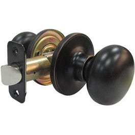 Mushroom Passage Lockset, Aged Bronze