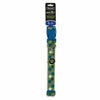 Glow Dog Collar, Green, Dots Pattern, 1 x 16-26-In.