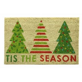 Koko Printed Door Mat, Christmas Trees, 18 x 24-In.