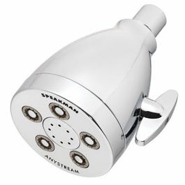 Hotel Showerhead, Fixed-Mount, 3-Settings, Polished Chrome