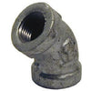 Pipe Fitting, Equal Elbow, 45-Degree, Galvanized, 3/8-In.