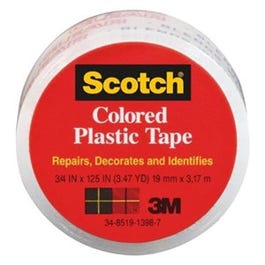 Clear Plastic Tape, .75 x 125-In.