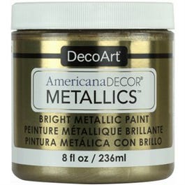 Americana Decor Metallics Craft Paint, Champagne Gold, 8-oz.