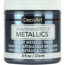 Americana Decor Metallics Craft Paint, Pewter, 8-oz.