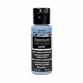 Americana Multi Surface Craft Paint, Satin, Sky Blue, 2-oz.