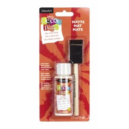 Decoupage Sealer Finish With Sponge Brush, Matte, 2-oz.