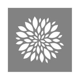 Americana Decor Zinnia Stencil, 6 x 6-In.