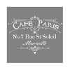 Americana Decor Cafe Paris Stencil, 12 x 12-In.