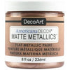 Americana Decor Matte Metallic Craft Paint, Rose Gold, 8-oz.