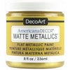 Americana Decor Matte Metallic Craft Paint, Gold, 8-oz.