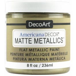 Americana Decor Matte Metallic Craft Paint, Champagne, 8-oz.