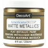 Americana Decor Matte Metallic Craft Paint, Aged Bronze, 8-oz.