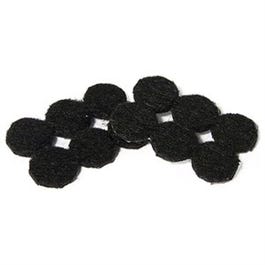 Furniture Pads, Self-Adhesive, Black Felt, Round, 3/4-In., 24-Pk.