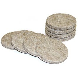 Furniture Pads, Self-Adhesive, Tan Felt, Round, 1.5-In., 8-Pk.