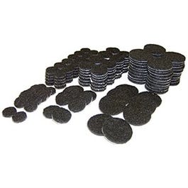 Felt Pads, Self-Adhesive, Black, 184-Pc. Multi-Pk.