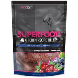 Dog Chew, Superfood Chicken Jerky Fillet With Fruit, 16-oz.