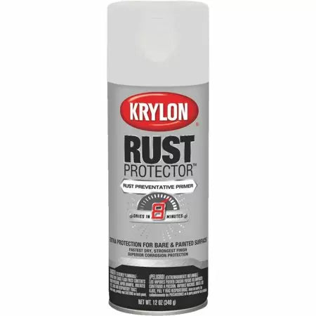 Krylon Rust Protector Spray Paint in White Primer 12oz (12 oz., White)