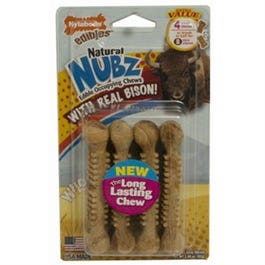 Dog Treats, Nubz Small Bison, 4-Pk.