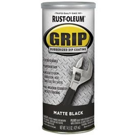 Grip Rubberized Dip Coating, Black Matte, 14-oz.