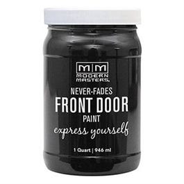Front Door Paint, Elegant Black Satin, 1-Qt.