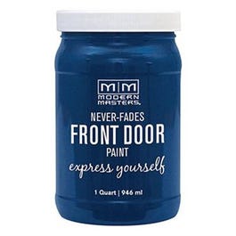 Front Door Paint, Calm Bright Blue Satin, 1-Qt.