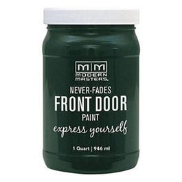 Front Door Paint, Successful Dark Green Satin, 1-Qt.