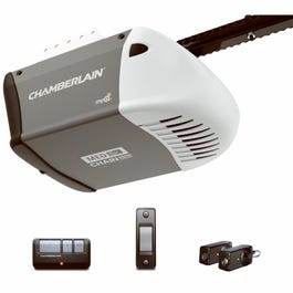 Garage Door Opener, 1/2-HP Motor, Chain Drive