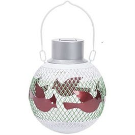 Holiday Ball Bird Feeder, Solar Light, Assorted