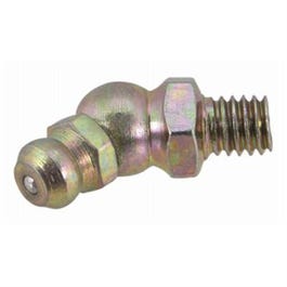 Grease Fitting, 6mm. x 1 Thread, 45 Degree, 10-Pk.