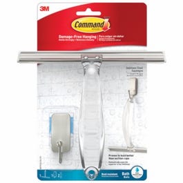 Bath Squeegee With Satin Nickel Hook